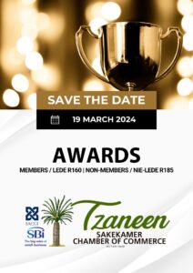 Tzaneen Chamber of Commerce Award Ceremony Poster